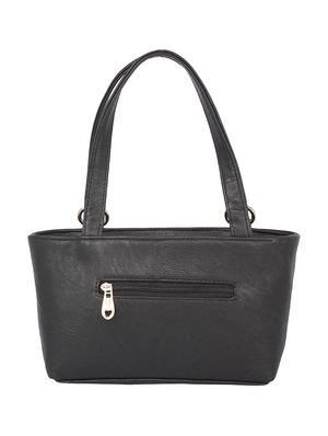 black leatherette (pu) regular handbag - 15190020 - Standard Image - 2