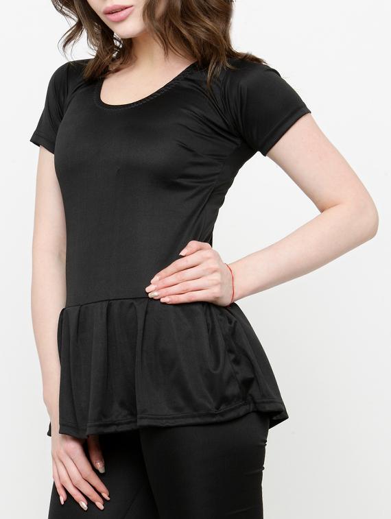 black solid functional swimsuit - 15190218 - Zoom Image - 2