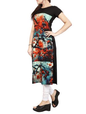 digital print straight kurta - 15191337 - Standard Image - 2