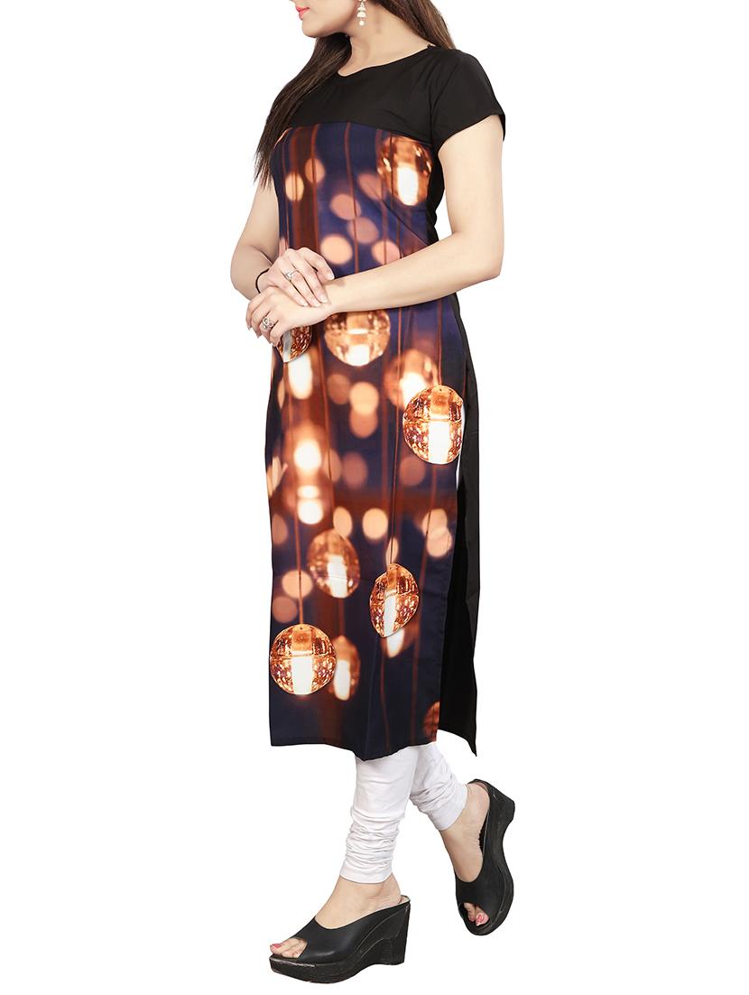digital print straight kurta - 15191338 - Zoom Image - 2