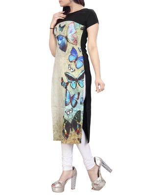 digital print straight kurta - 15191353 - Standard Image - 2