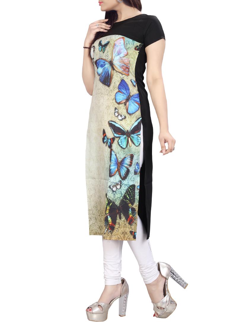 digital print straight kurta - 15191353 - Zoom Image - 2