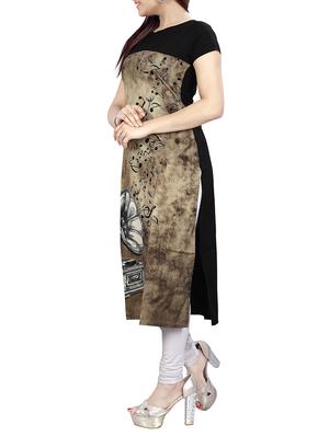 digital print straight kurta - 15191356 - Standard Image - 2