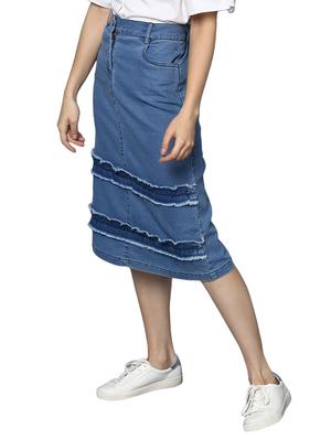 blue denim skirt - 15191783 - Standard Image - 2