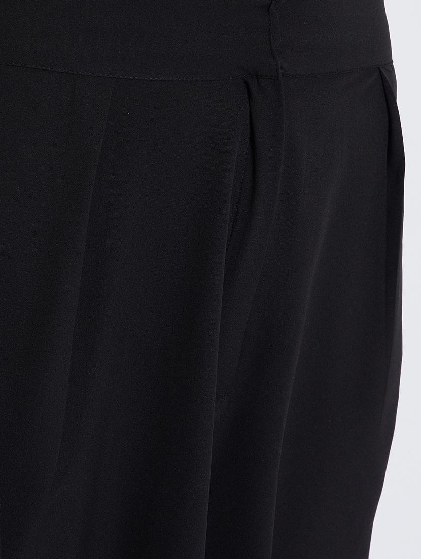 black solid flared palazzo - 15194488 - Zoom Image - 5