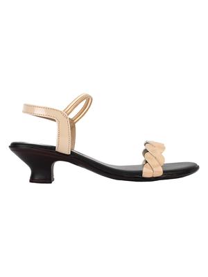 beige patent back strap sandals - 15195223 - Standard Image - 2