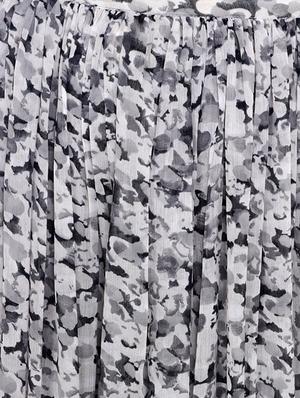 grey printed georgette maxi skirt - 15196823 - Standard Image - 5