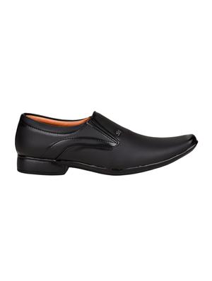 black leatherette formal slip on - 15200082 - Standard Image - 2