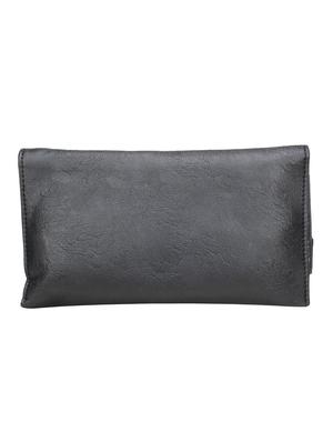 black leatherette (pu) regular clutch - 15200170 - Standard Image - 2