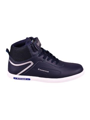 blue leatherette lace up sneaker - 15201486 - Standard Image - 2