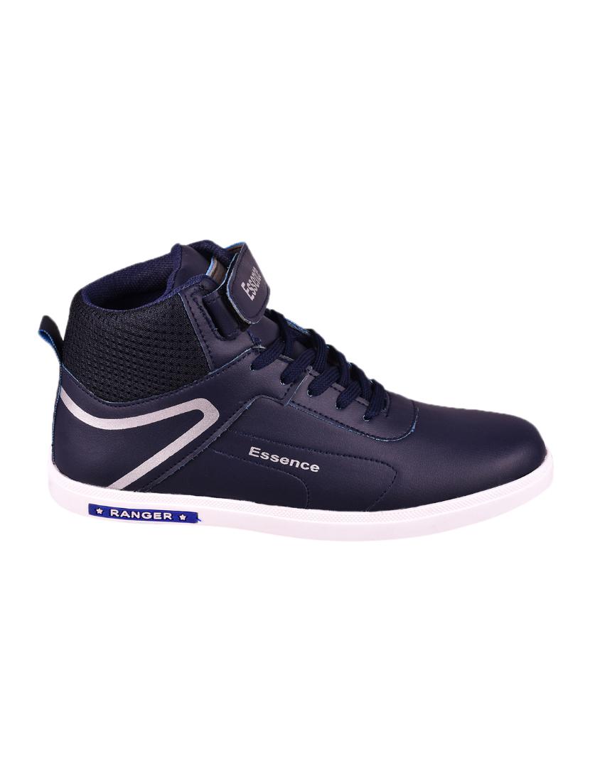 blue leatherette lace up sneaker - 15201486 - Zoom Image - 2