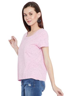 round neck melange tee - 15203862 - Standard Image - 2