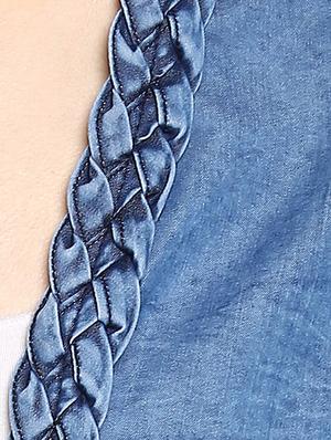blue denim shrug - 15206409 - Standard Image - 5