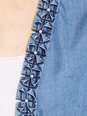 blue denim shrug - 15206412 - Standard Image - 5