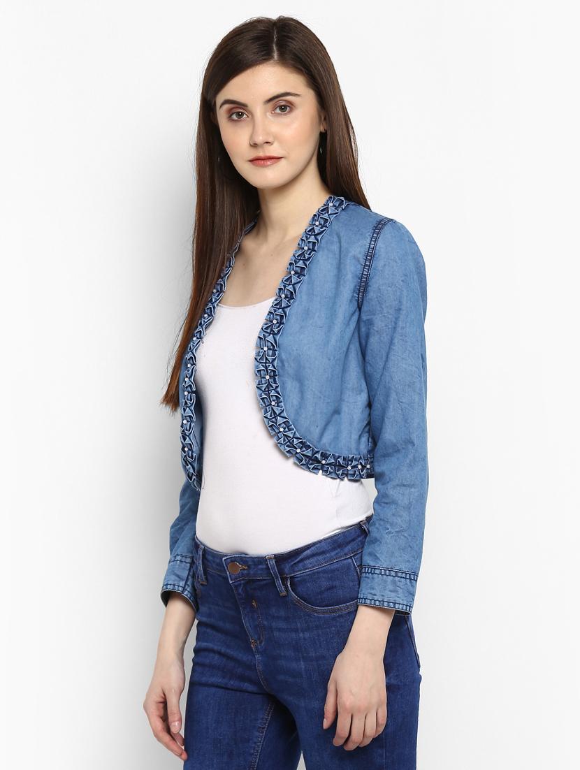 blue denim shrug - 15206412 - Zoom Image - 2