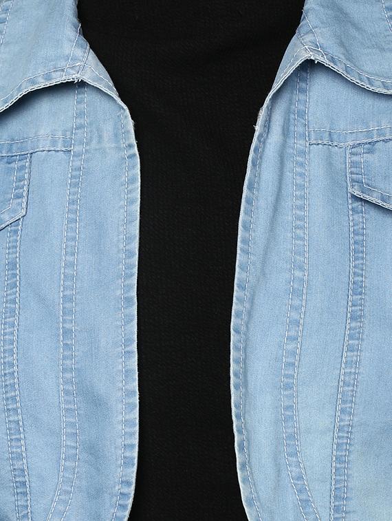 blue denim shrug - 15206414 - Zoom Image - 5