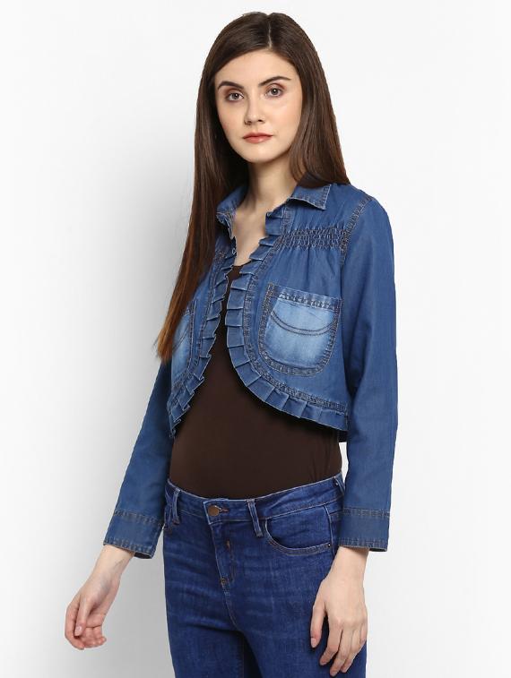 blue denim shrug - 15206415 - Zoom Image - 2