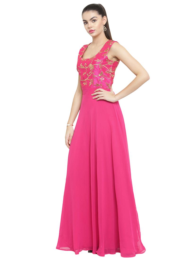 embroidered torso maxi dress - 15206964 - Zoom Image - 2