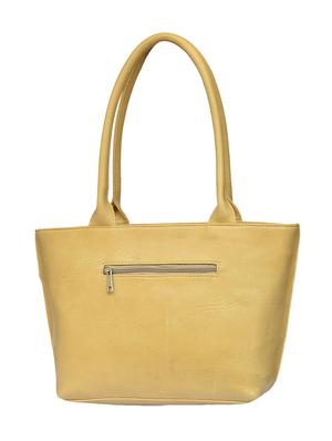 beige leatherette (pu) regular handbag - 15207066 - Standard Image - 2