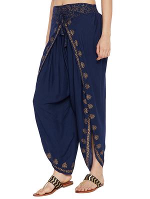 blue rayon dhoti salwar salwars - 15208272 - Standard Image - 2