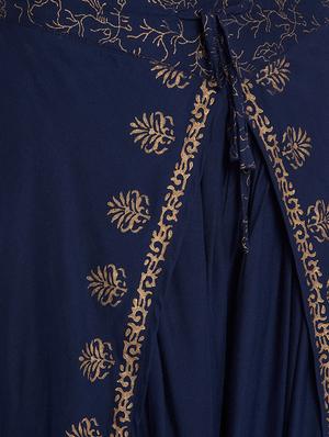 blue rayon dhoti salwar salwars - 15208272 - Standard Image - 5