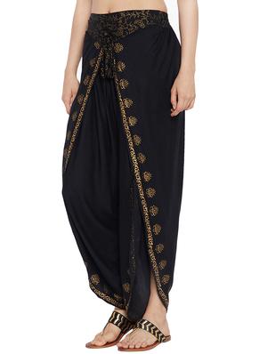 black rayon dhoti salwar salwars - 15208273 - Standard Image - 2