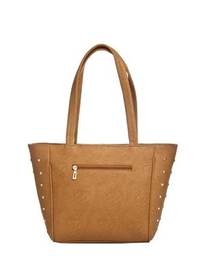 brown leatherette (pu) regular handbag - 15209862 - Standard Image - 2