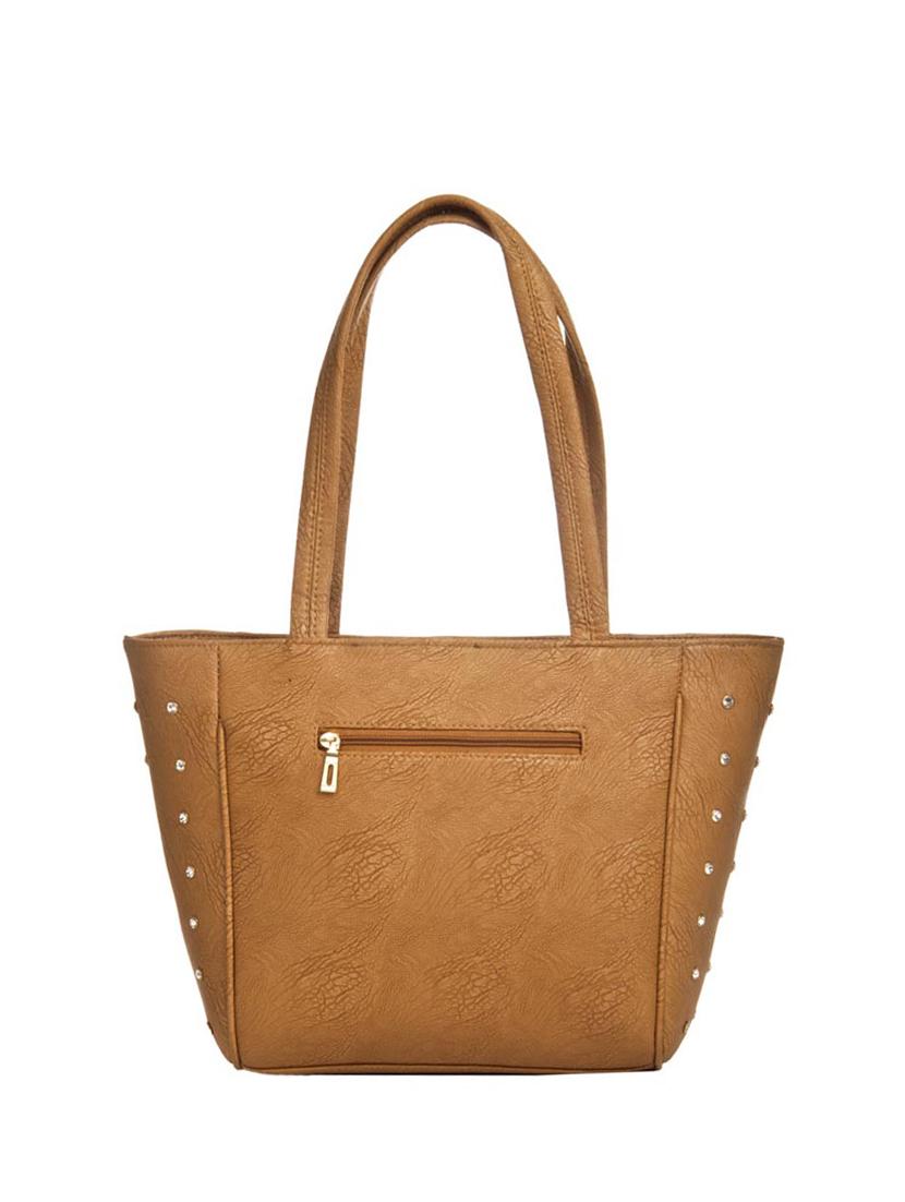brown leatherette (pu) regular handbag - 15209862 - Zoom Image - 2