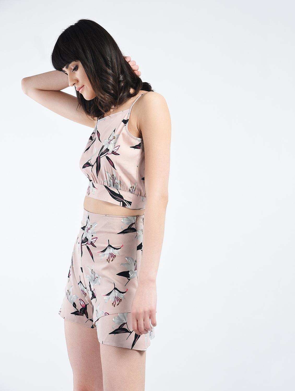 pink floral shorts - 15211108 - Zoom Image - 2