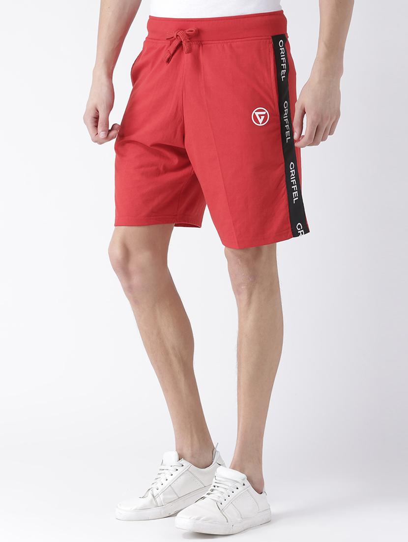 red cotton shorts - 15211475 - Zoom Image - 2