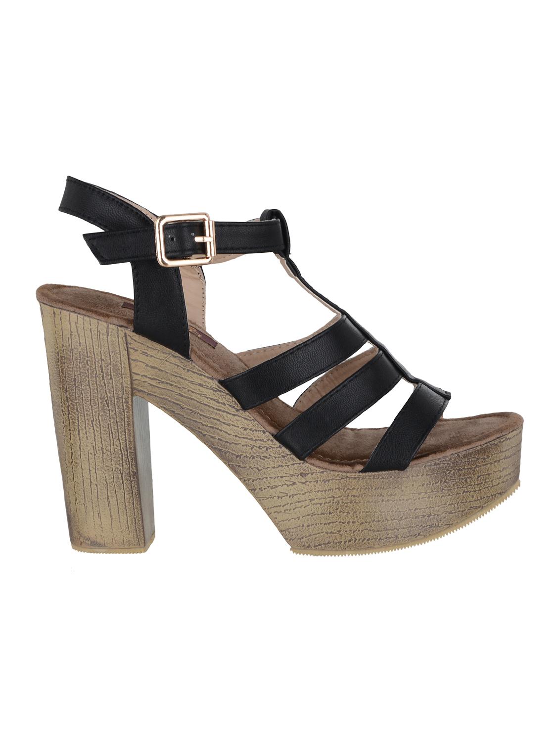 black suede ankle strap sandals - 15211549 - Zoom Image - 2