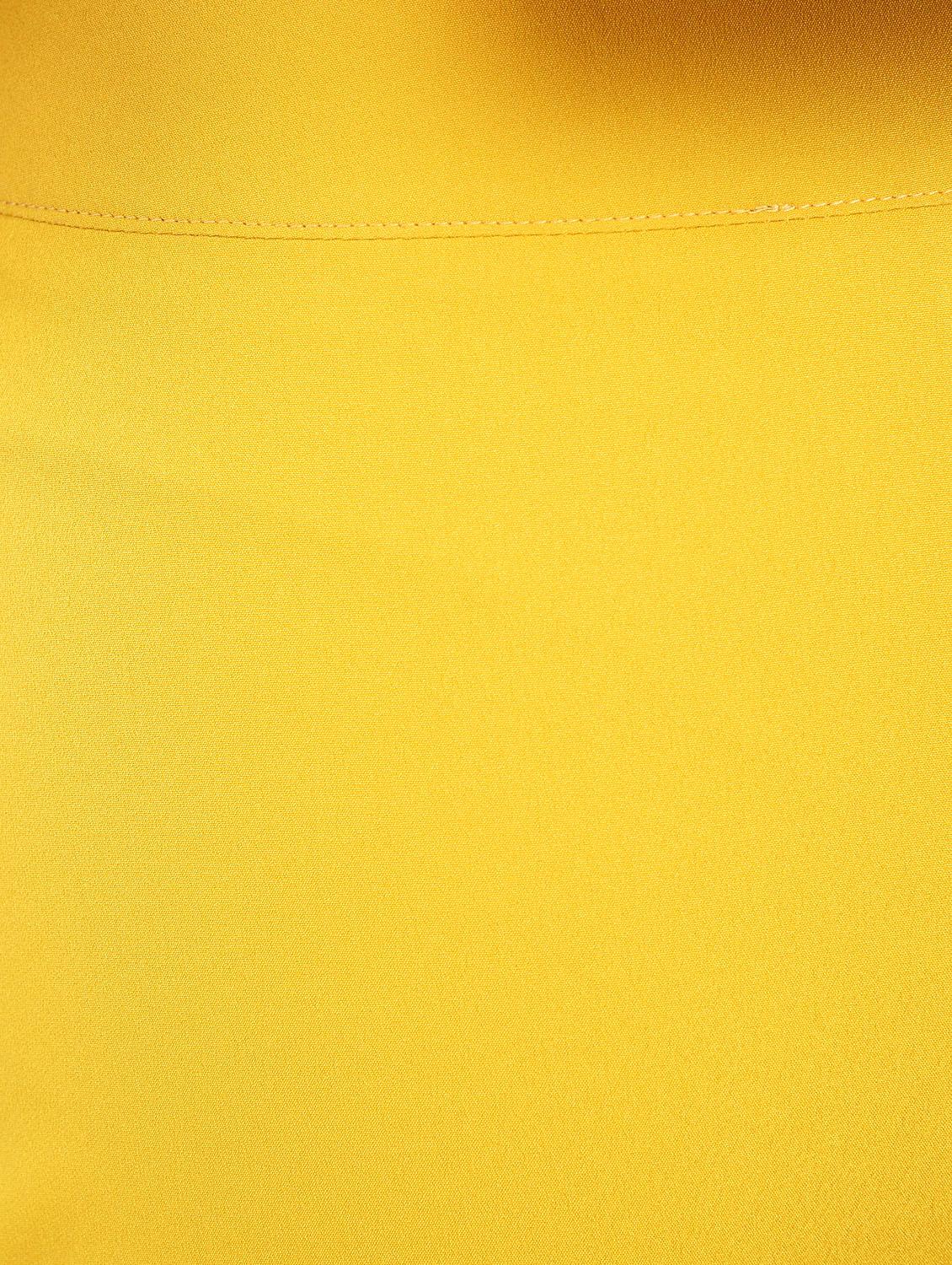 yellow solid ruffled palazzo - 15212708 - Zoom Image - 5