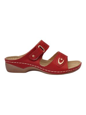 red leatherette slippers - 15216283 - Standard Image - 2