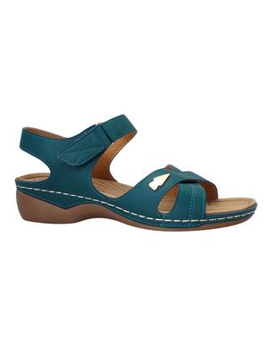 green leatherette slippers - 15216289 - Standard Image - 2