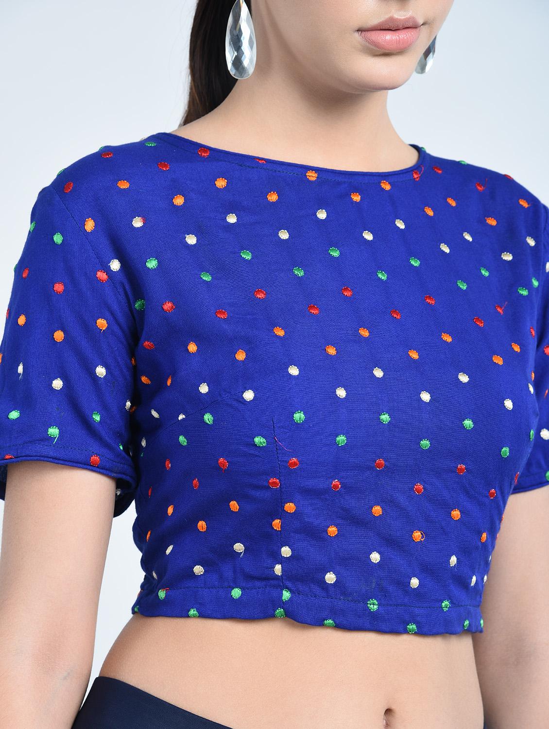 Multi thread embroidered blouse - 15217417 - Zoom Image - 2