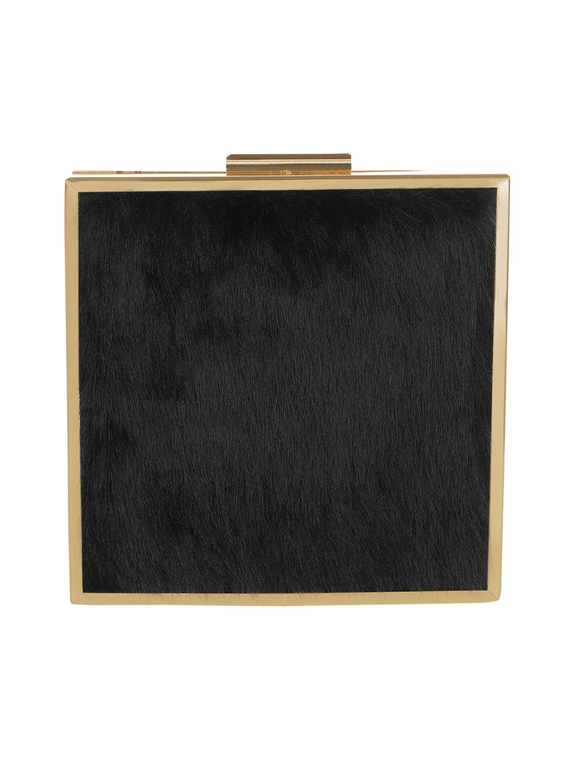black fur box clutch - 15220506 - Zoom Image - 2