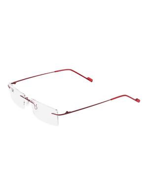 royal son rimless rectangular spectacle frame for women (rs0120er|50|transparent lens) - 15221513 - Standard Image - 2