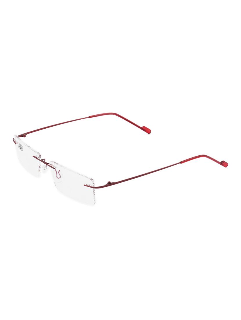 royal son rimless rectangular spectacle frame for women (rs0120er|50|transparent lens) - 15221513 - Zoom Image - 2