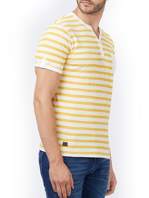 yellow cotton pocket t-shirt - 15222071 - Standard Image - 2