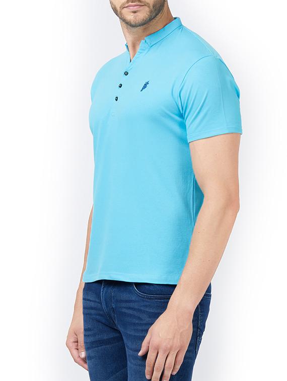 blue cotton t-shirt - 15222073 - Zoom Image - 2