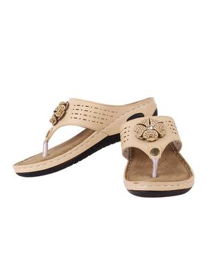 beige suede slippers - 15222522 - Standard Image - 2