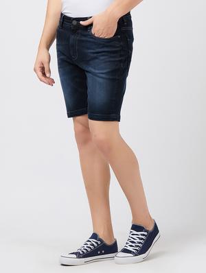 blue cotton bermuda - 15222808 - Standard Image - 2