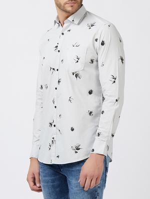 white cotton casual shirt - 15222856 - Standard Image - 2