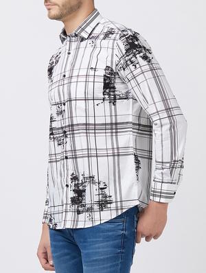 white cotton casual shirt - 15222861 - Standard Image - 2