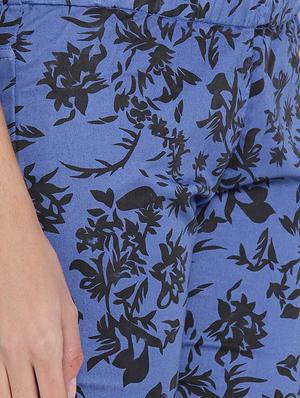 blue printed cotton jeggings - 15227582 - Standard Image - 5