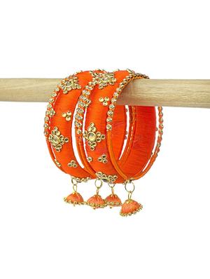 orange brass bangle - 15228206 - Standard Image - 2