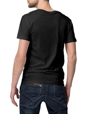 black cotton blend front print tshirt - 15229046 - Standard Image - 2
