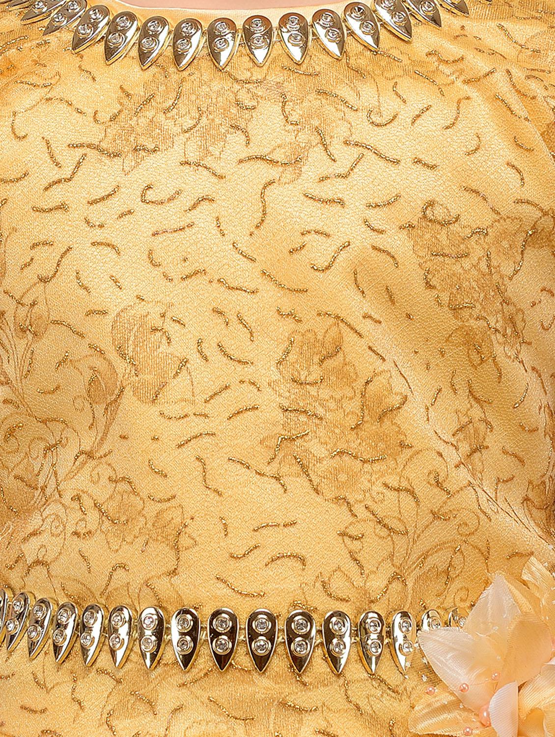 brown net gown - 15229949 - Zoom Image - 5