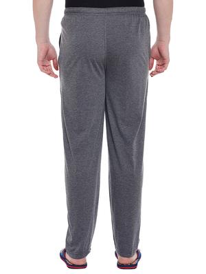 grey cotton full length track pant - 15231755 - Standard Image - 5