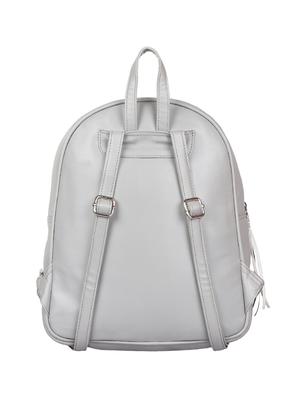 grey leatherette (pu) fashion backpack - 15234072 - Standard Image - 2